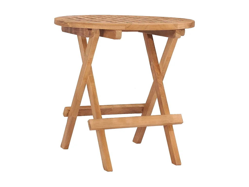Table pliable de jardin 50x50x50 cm Bois de teck solide GHR48281