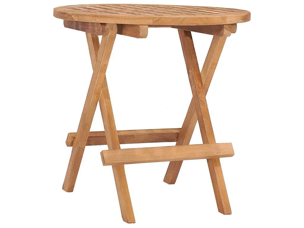 Table pliable de jardin 50x50x50 cm Bois de teck solide GHR48281