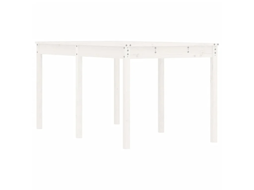 Tuintafel 159,5x82,5x76 cm massief grenenhout wit NL632344