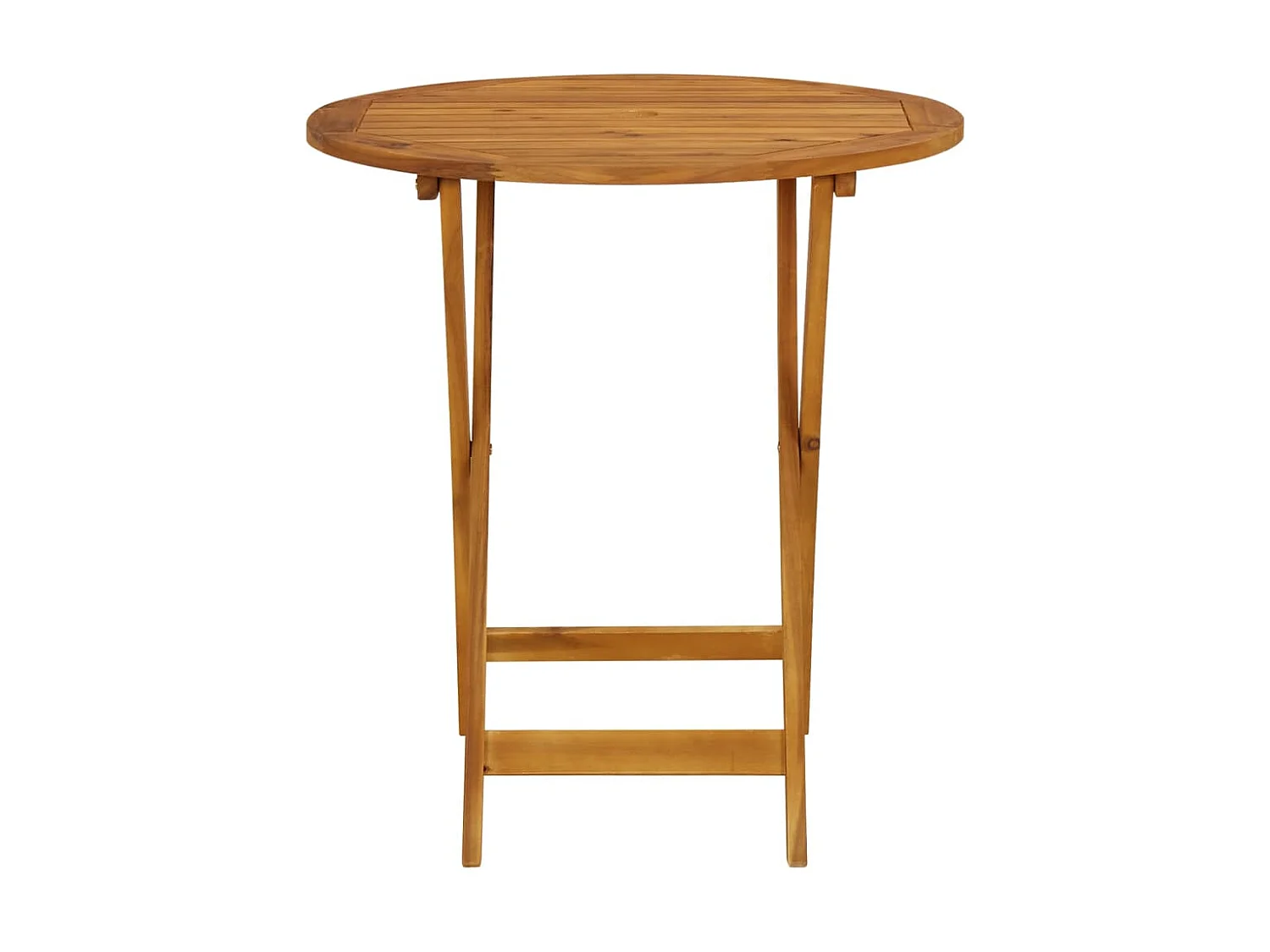 Table pliable de jardin 70 cm Bois d'acacia solide GHR28157