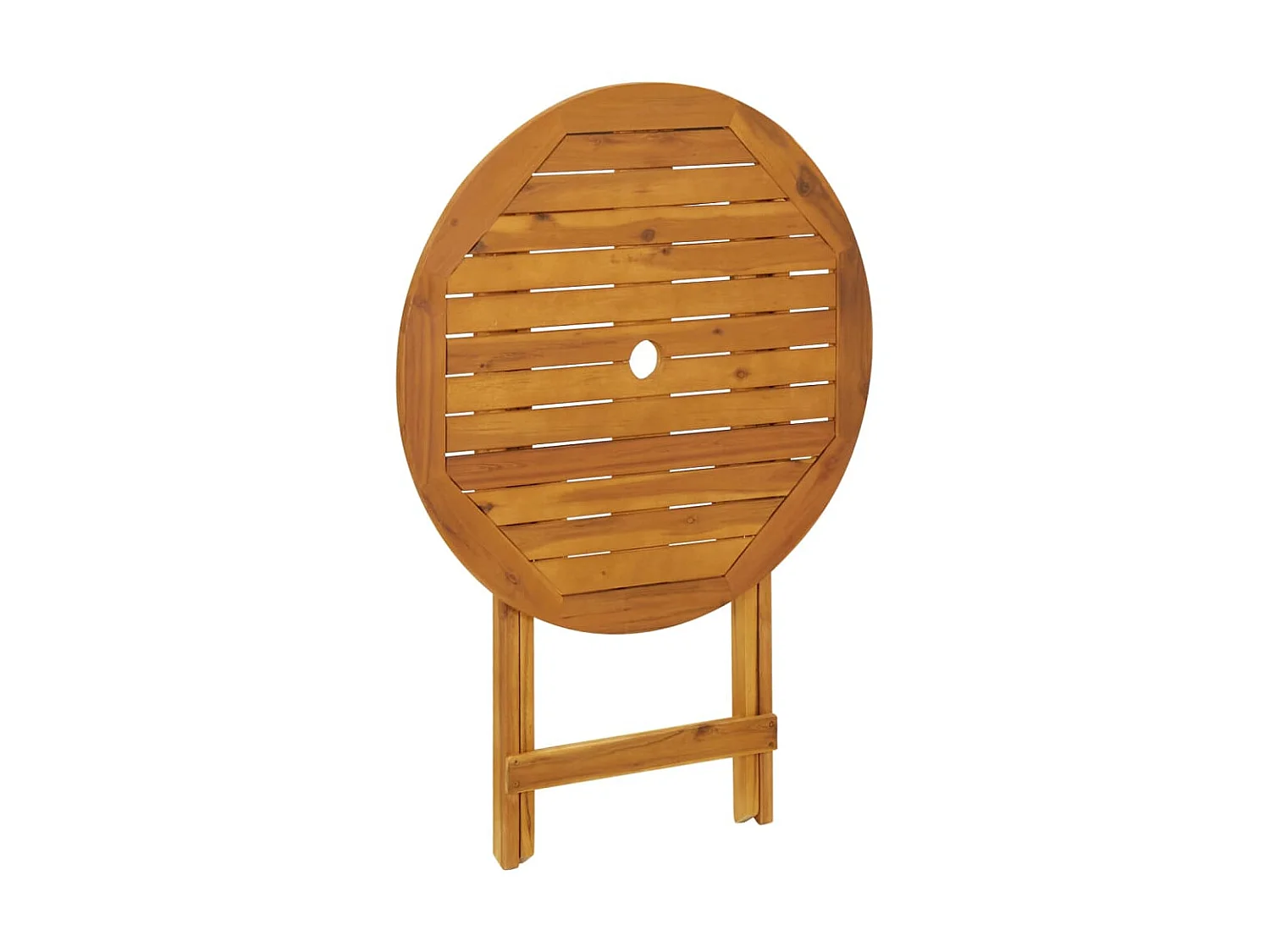 Table pliable de jardin 70 cm Bois d'acacia solide GHR28157