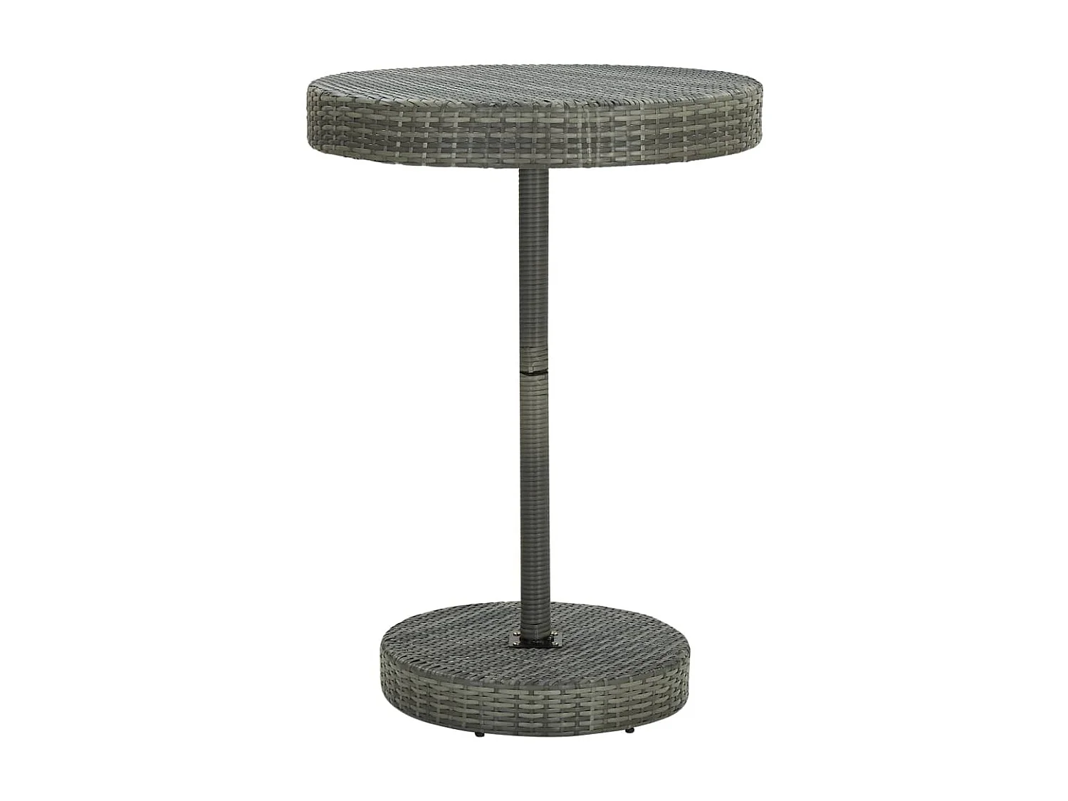 Table de jardin Gris 75,5x106 cm Résine tressée GHR55240