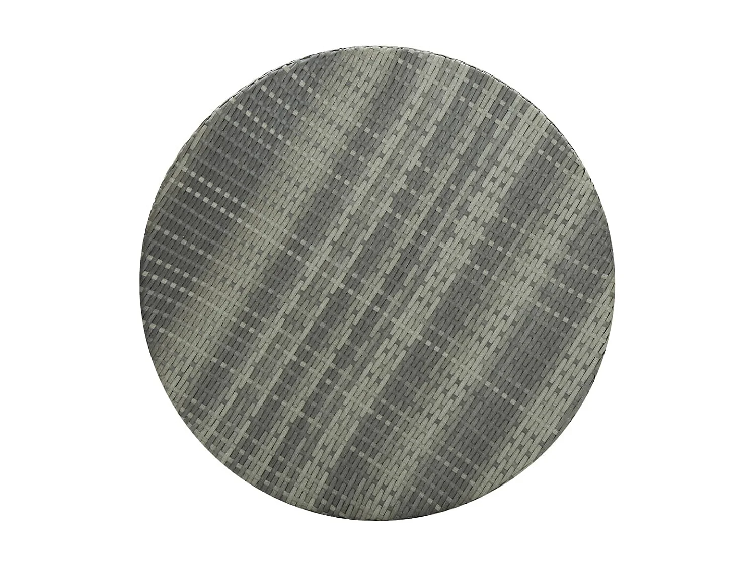 Table de jardin Gris 75,5x106 cm Résine tressée GHR55240