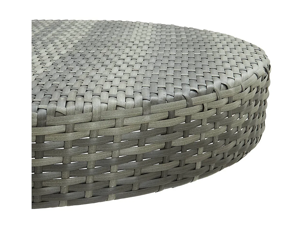 Table de jardin Gris 75,5x106 cm Résine tressée GHR55240