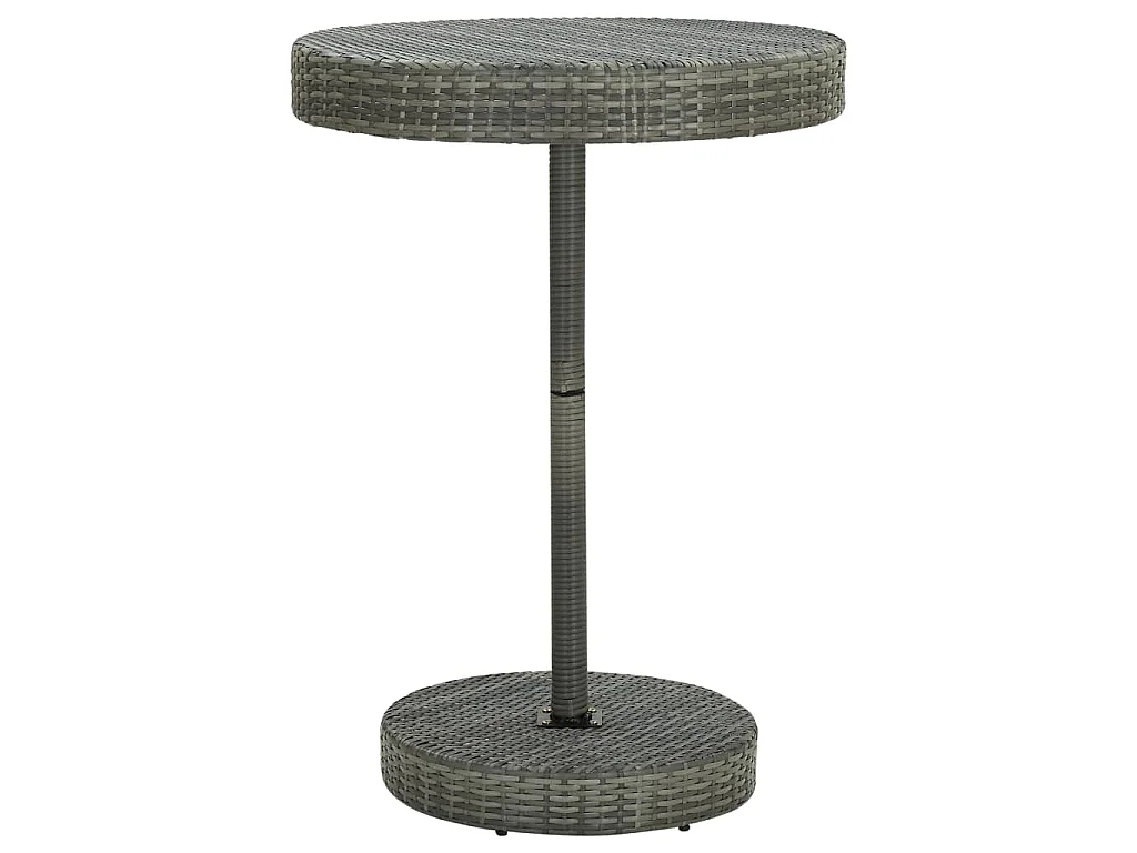 Tuintafel 75,5x106 cm poly rattan grijs NL967022