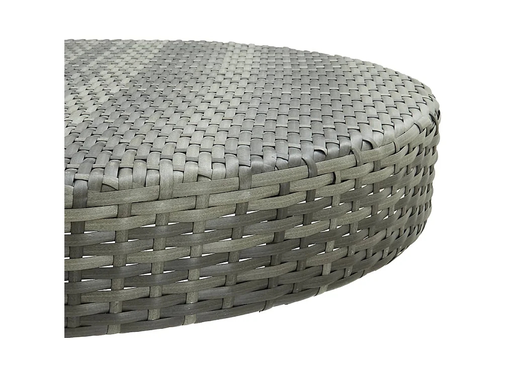 Tuintafel 75,5x106 cm poly rattan grijs NL967022
