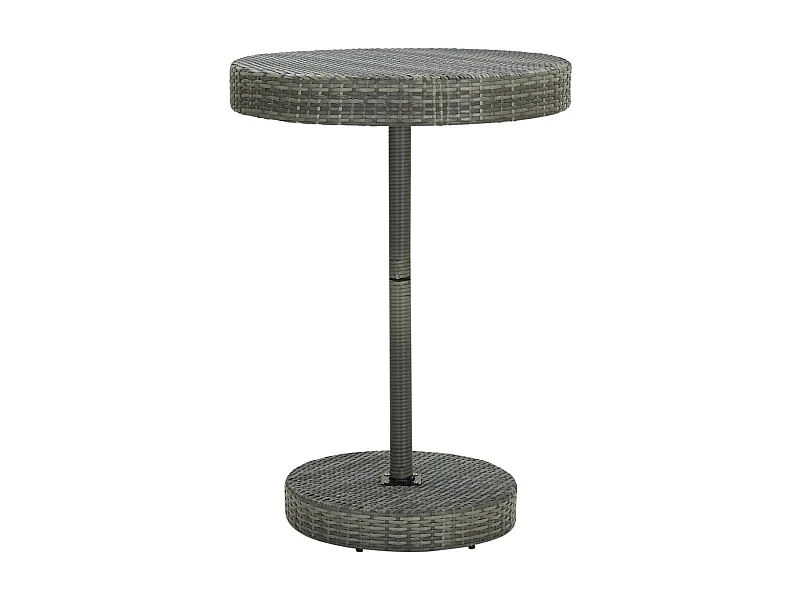 Table de jardin Gris 75,5x106 cm Résine tressée GHR55240