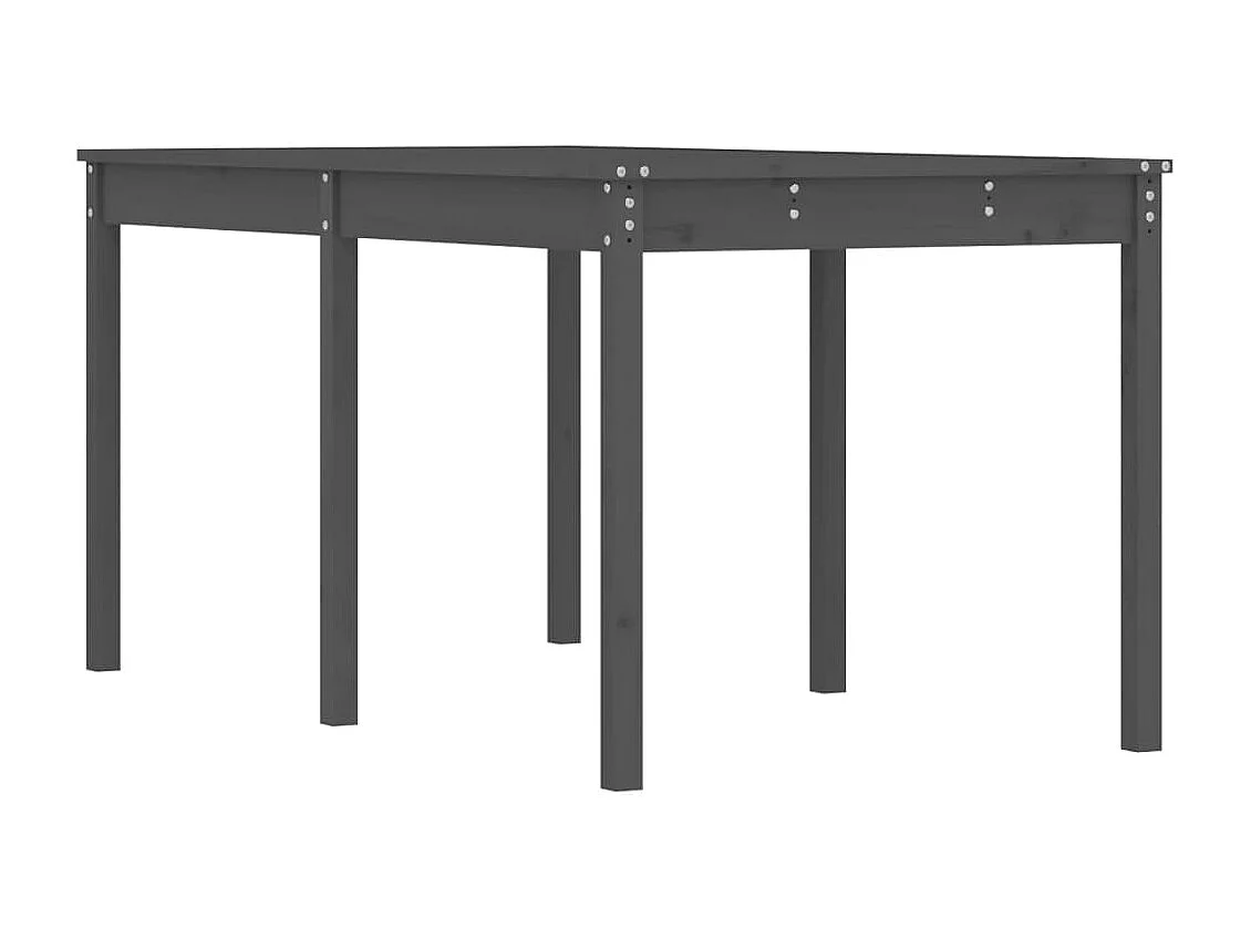 Tuintafel 159,5x82,5x76 cm massief grenenhout grijs NL407922
