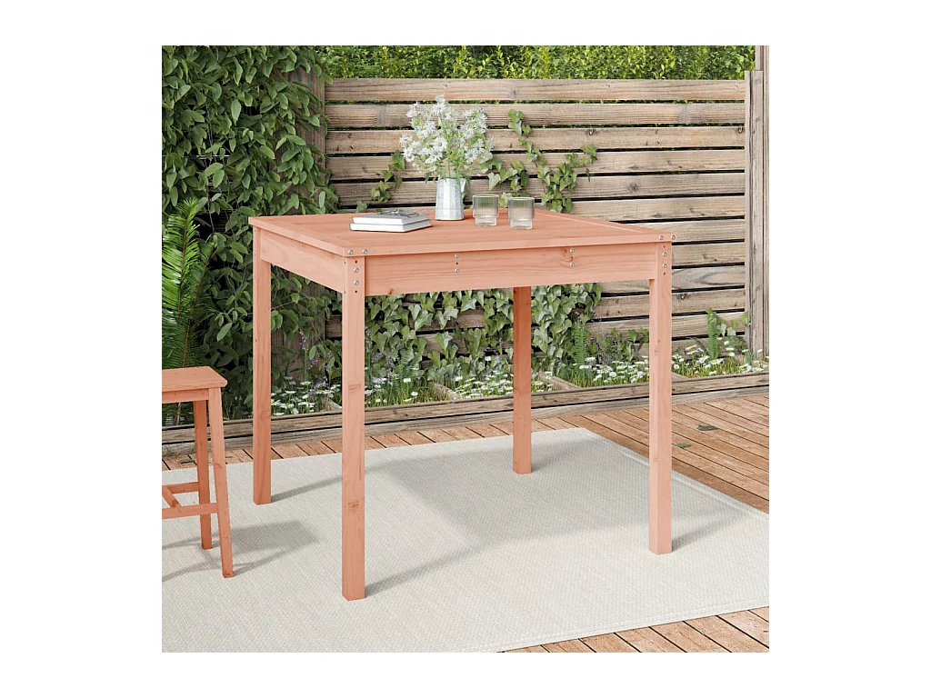 Table de jardin 82,5x82,5x76 cm bois massif de douglas GHR97488
