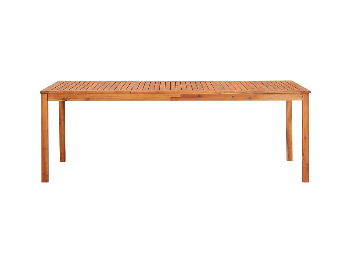 Table de jardin 215x90x74 cm Bois d'acacia massif GHR86755