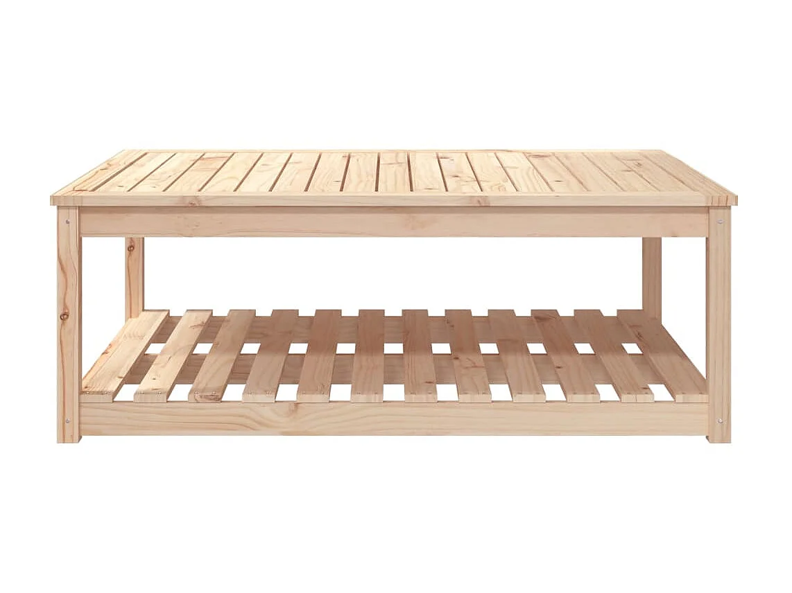 Table de jardin 121x82,5x45 cm bois massif de pin GHR20009