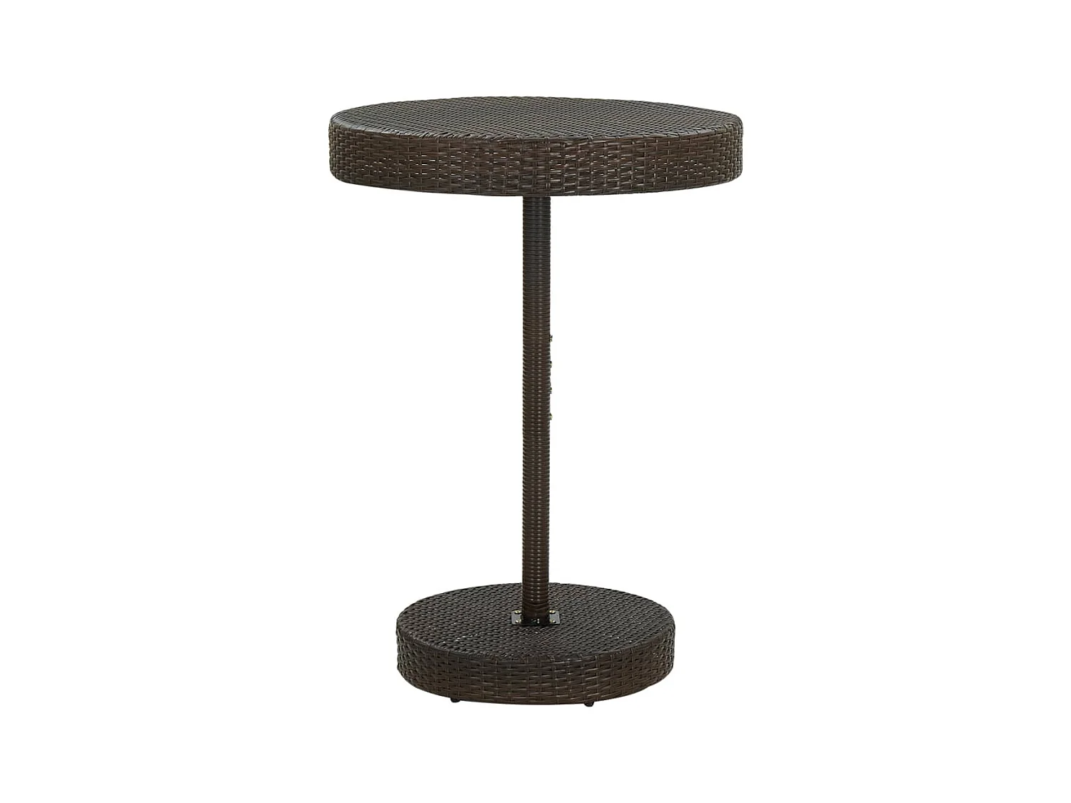 Table de jardin Marron 75,5x106 cm Résine tressée GHR89738