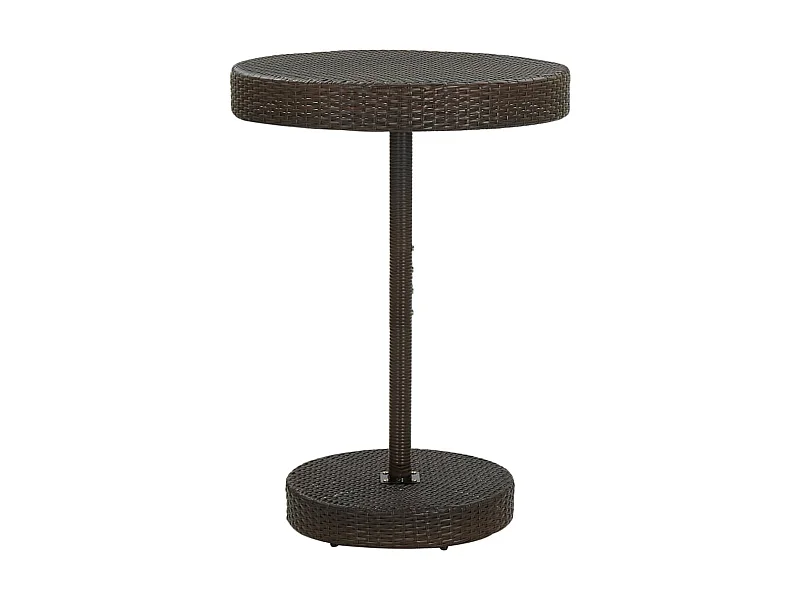 Table de jardin Marron 75,5x106 cm Résine tressée GHR89738