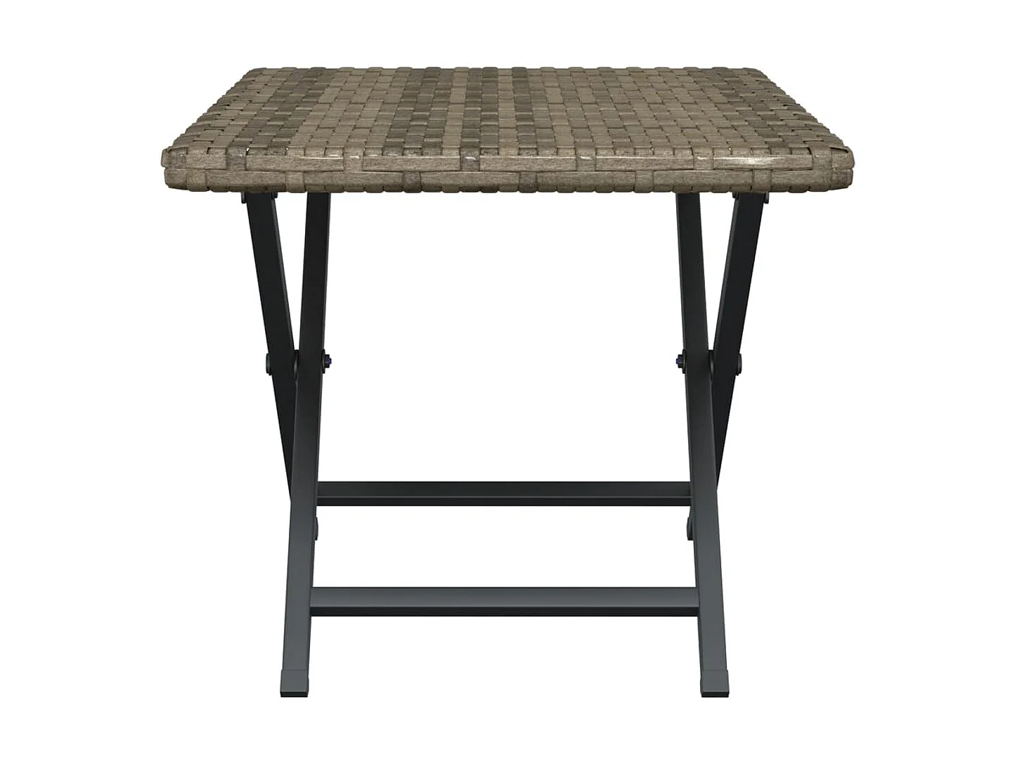 Tafel inklapbaar 45x35x32 cm poly rattan grijs NL475376