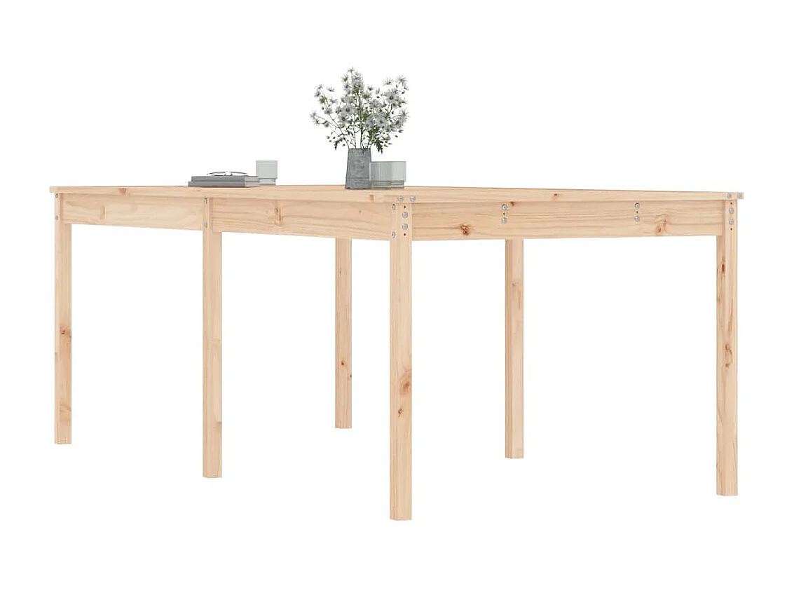 Table de jardin 203,5x100x76 cm bois massif de pin GHR10992
