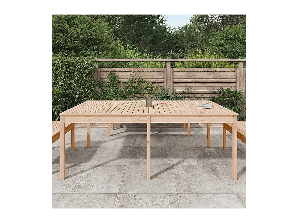 Table de jardin 203,5x100x76 cm bois massif de pin GHR10992