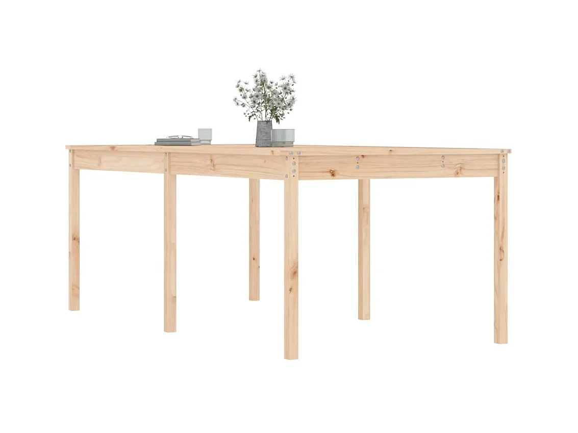 Table de jardin 203,5x100x76 cm bois massif de pin GHR10992