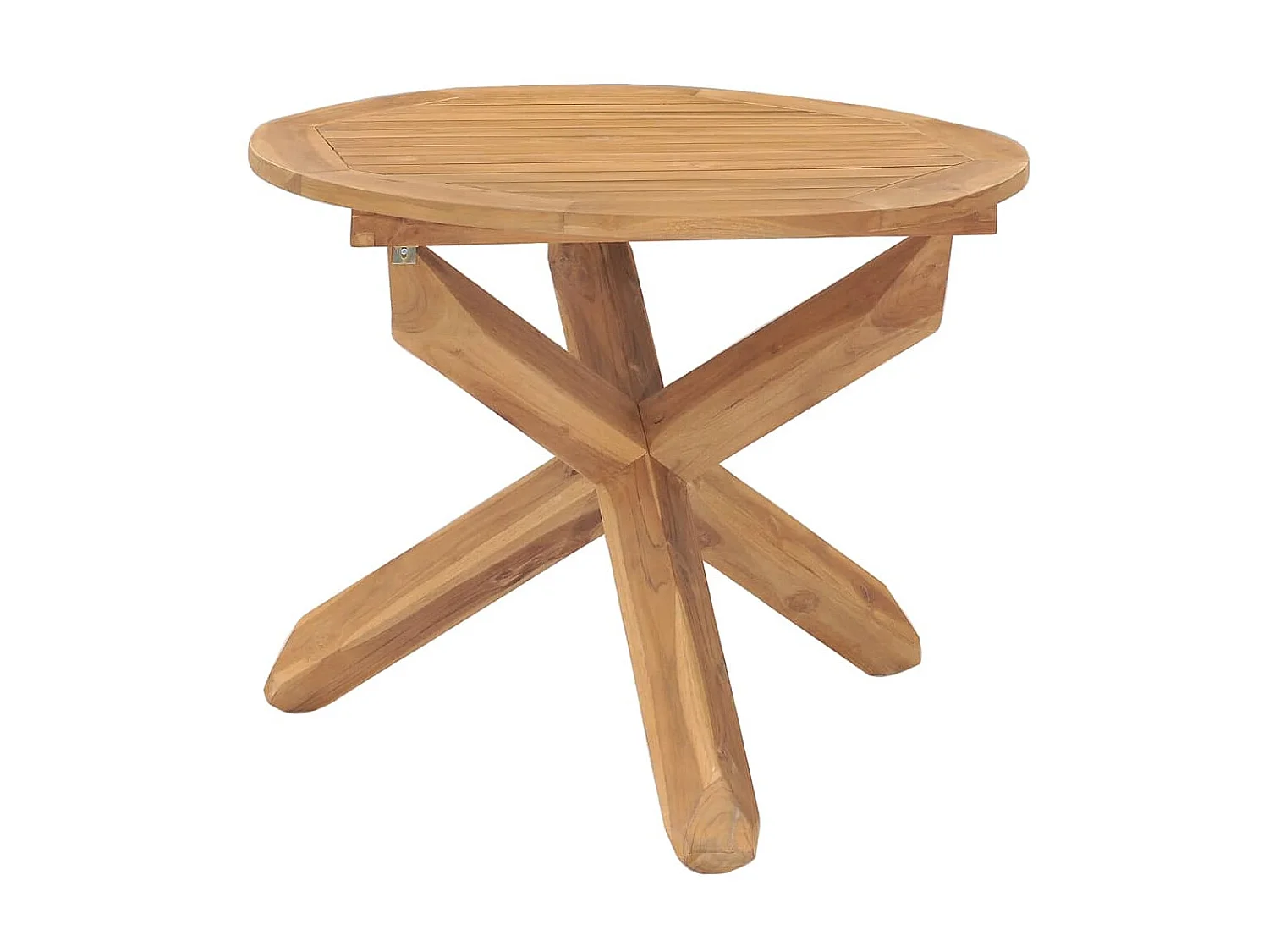 Table à manger de jardin Ø90x75 cm Bois de teck massif GHR78007