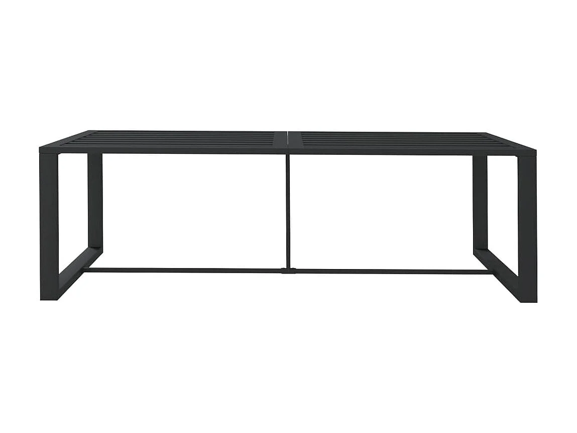 Table à manger de jardin Anthracite 120x60x66 cm Aluminium GHR12143