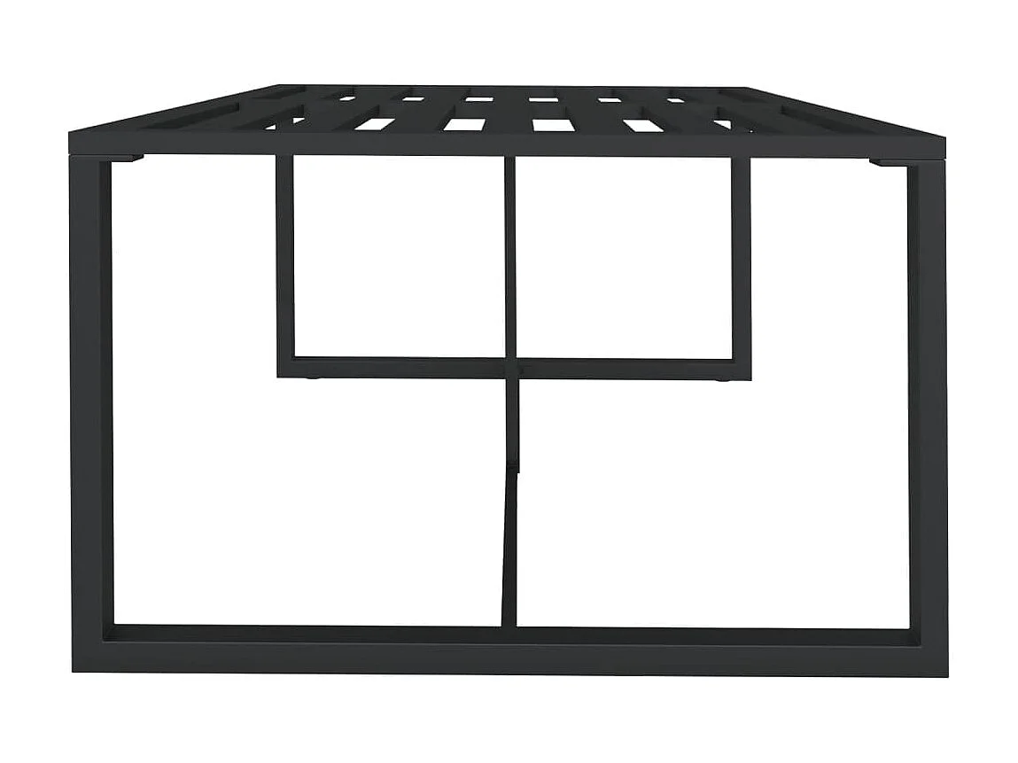 Table à manger de jardin Anthracite 120x60x66 cm Aluminium GHR12143