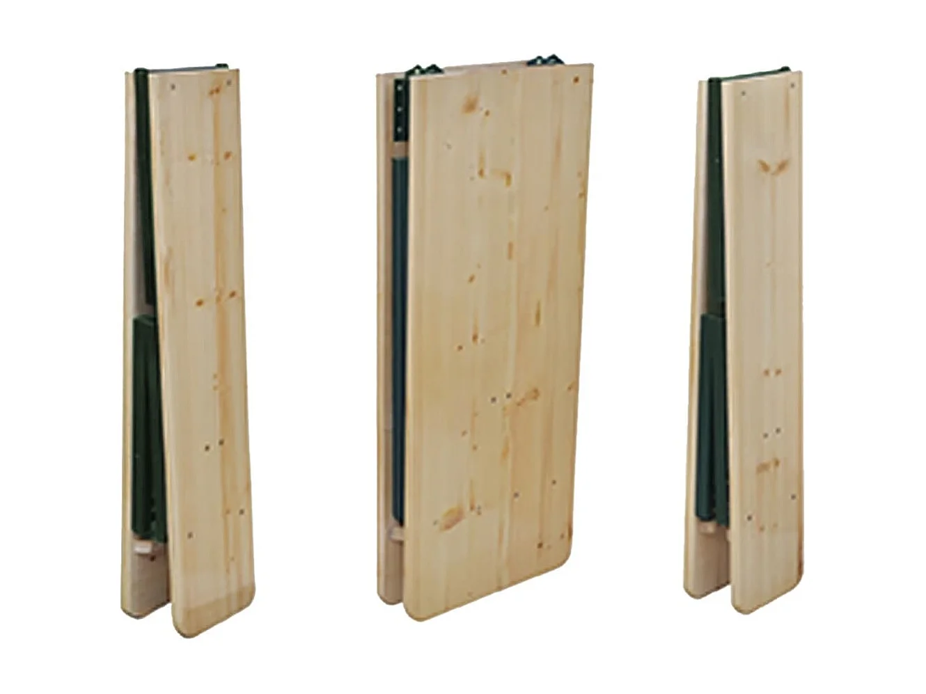 Mesa de cerveja dobrável c/ 2 bancos 220 cm madeira de abeto PT496399