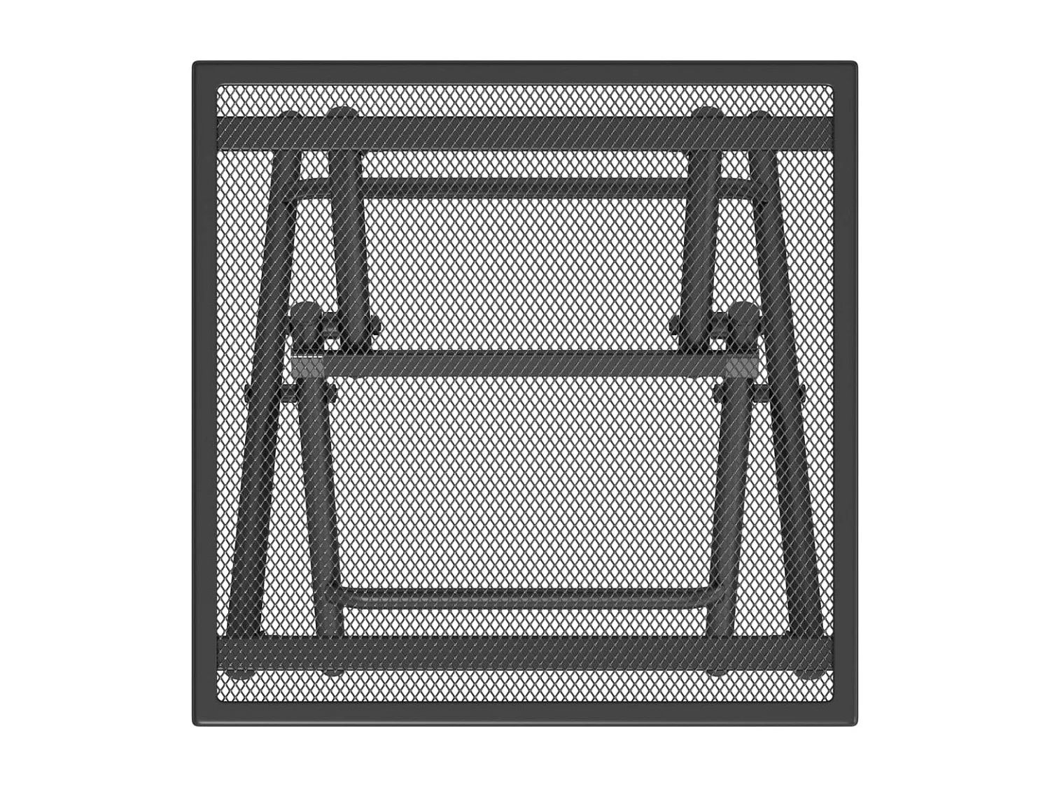 Table de jardin pliable anthracite 38x38x38 cm Treillis d'acier GHR92142