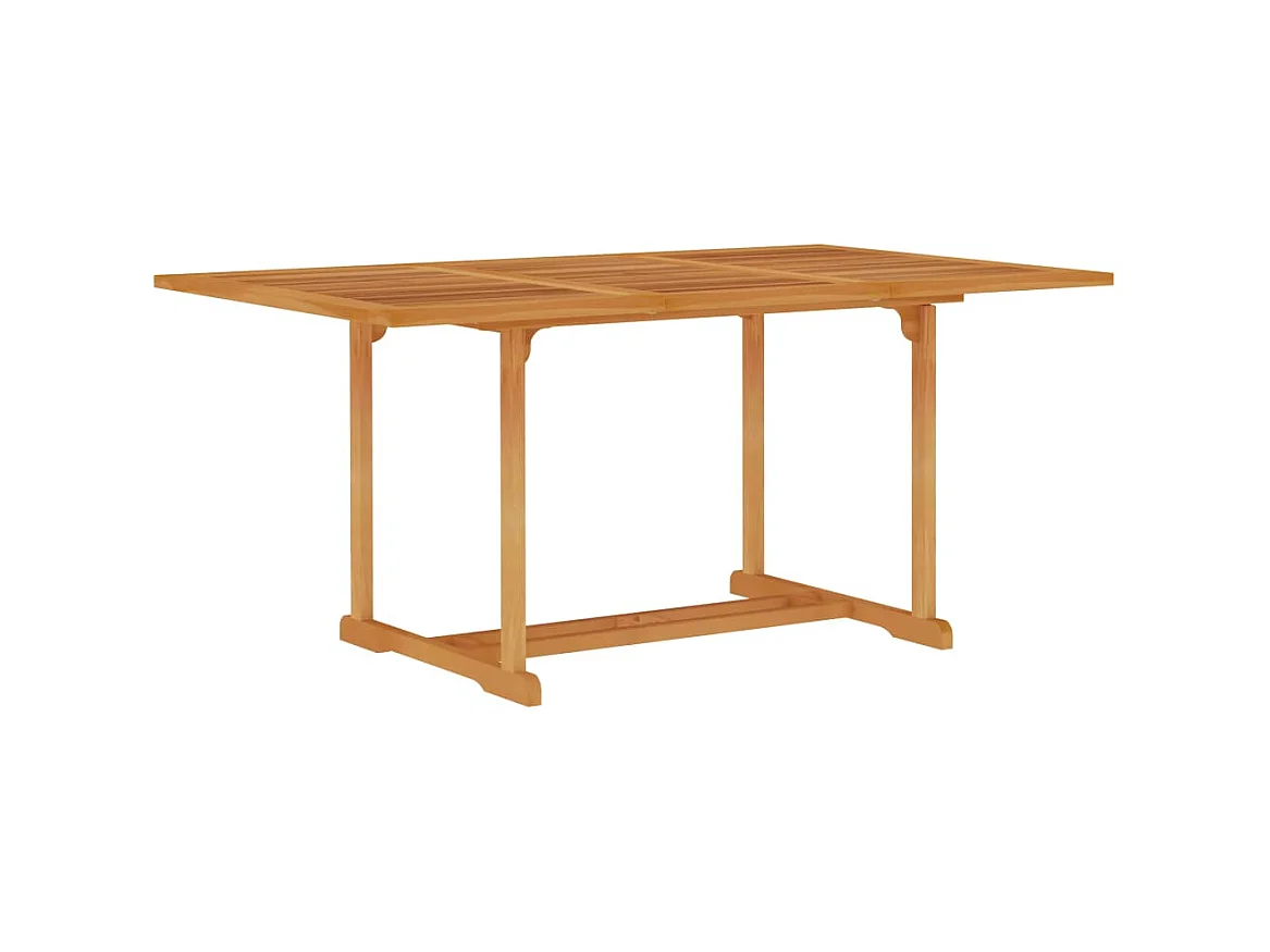 Table de jardin 150x90x75 cm Bois de teck massif GHR94028