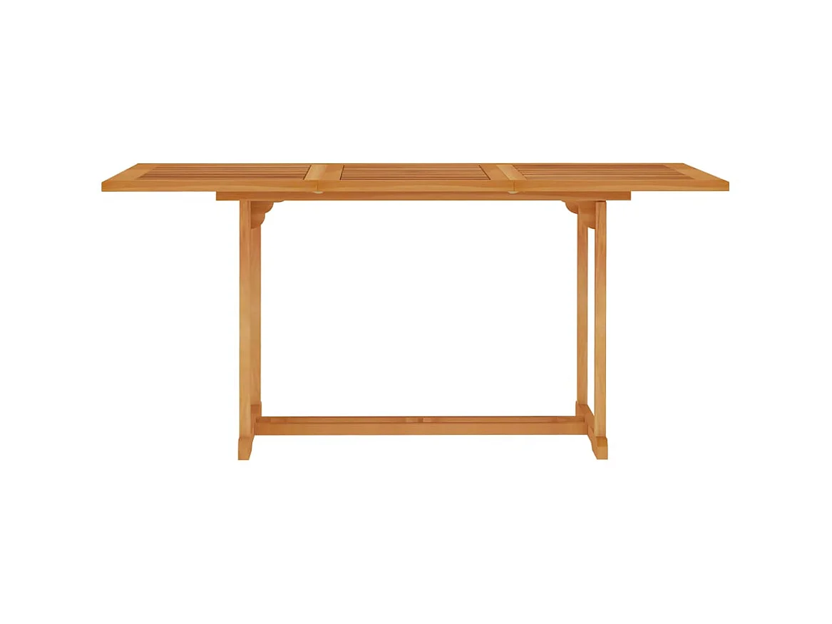 Table de jardin 150x90x75 cm Bois de teck massif GHR94028