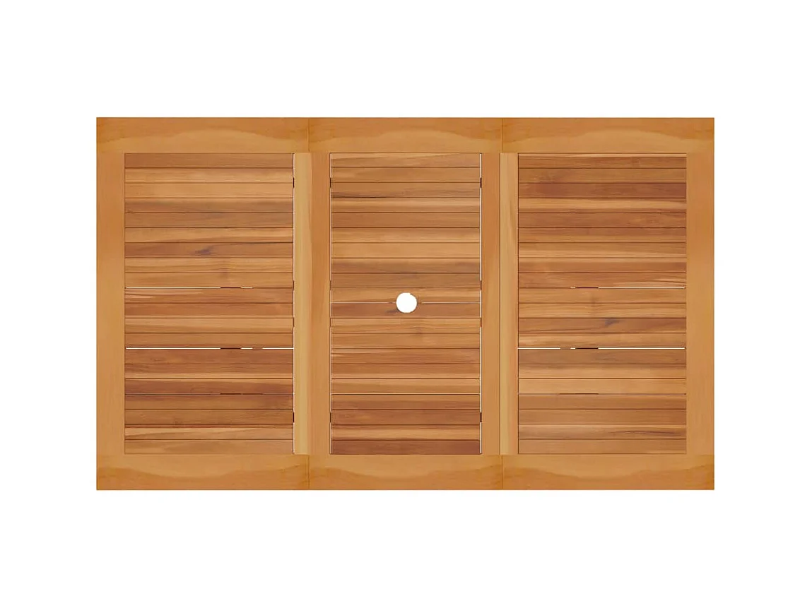 Table de jardin 150x90x75 cm Bois de teck massif GHR94028