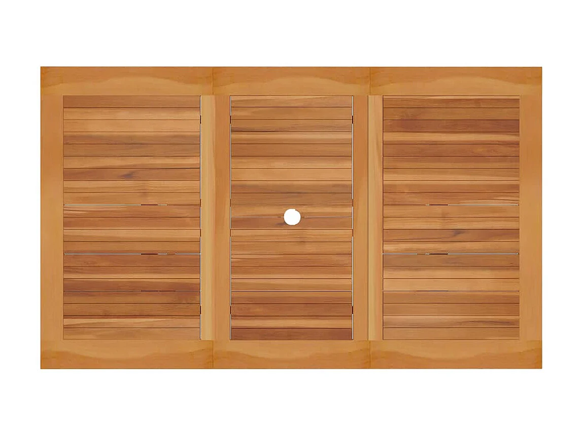 Mesa de jardim 150x90x75 cm madeira de teca maciça PT220203