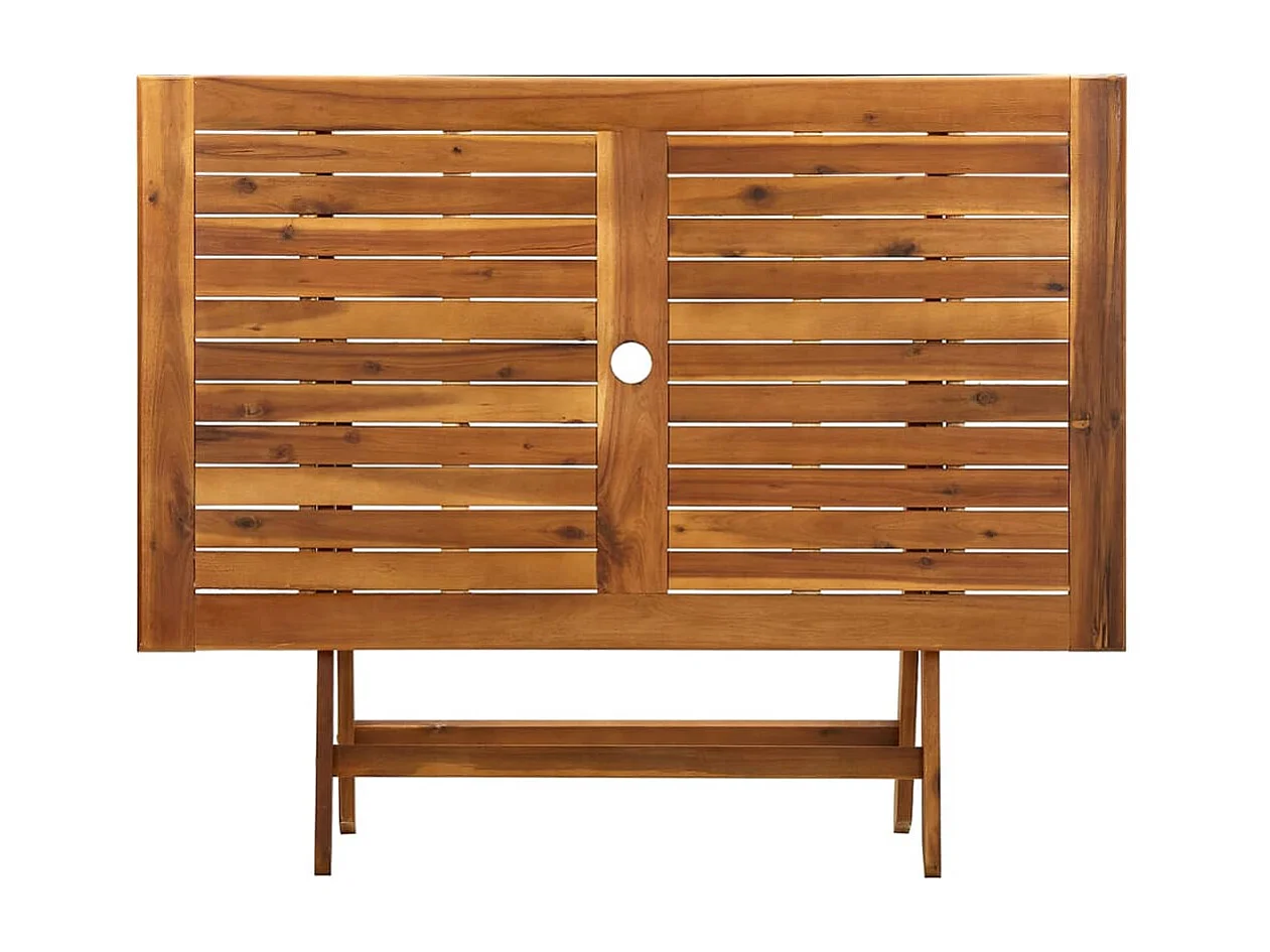 Table de jardin pliable 120x70x75 cm Bois d'acacia massif GHR37485