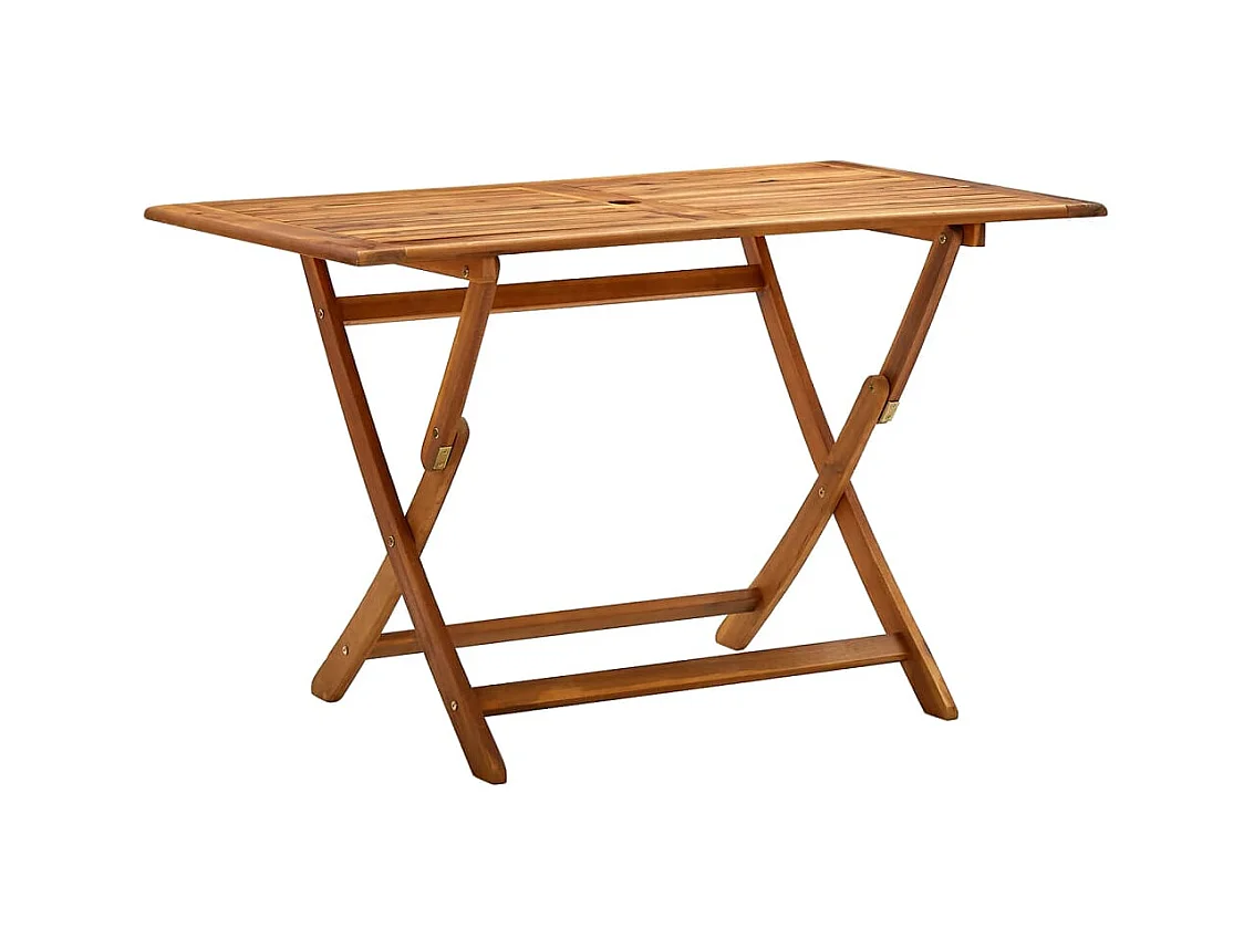Table de jardin pliable 120x70x75 cm Bois d'acacia massif GHR37485