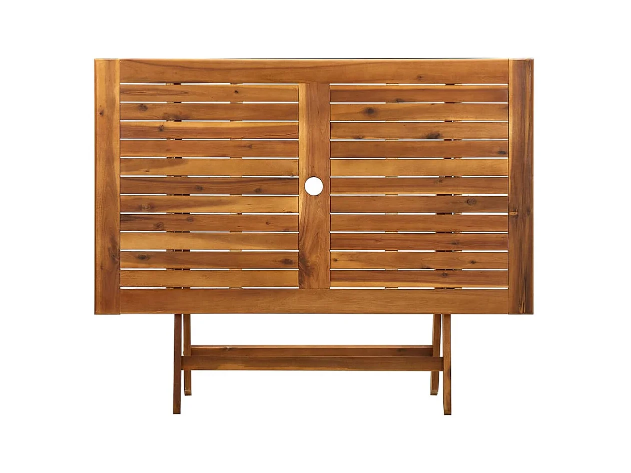 Table de jardin pliable 120x70x75 cm Bois d'acacia massif GHR37485