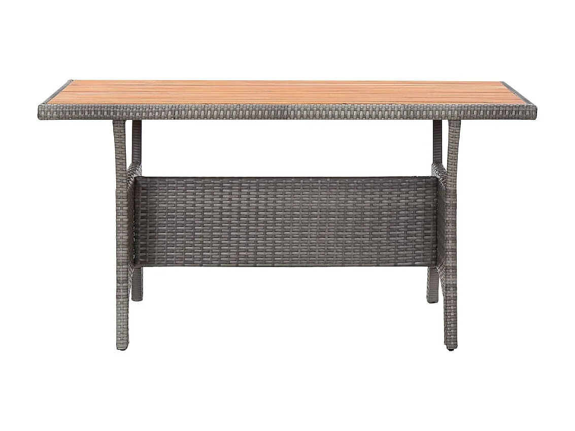 Table de jardin Gris 120x70x66 cm Bois d'acacia massif GHR19239