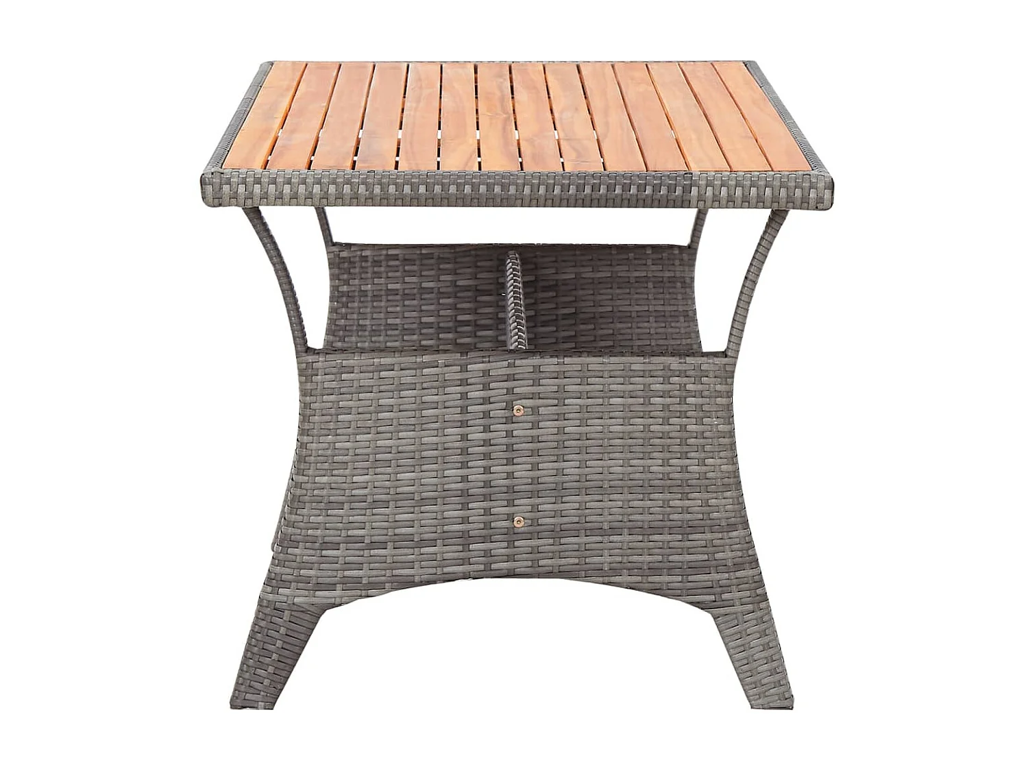 Table de jardin Gris 120x70x66 cm Bois d'acacia massif GHR19239