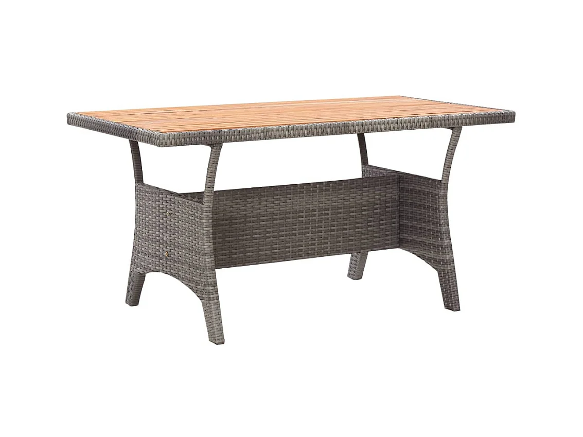 Table de jardin Gris 120x70x66 cm Bois d'acacia massif GHR19239