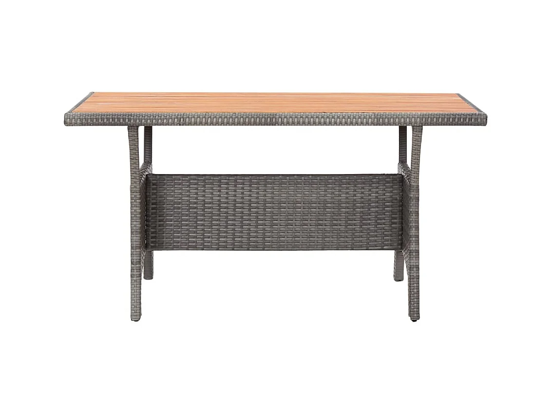 Table de jardin Gris 120x70x66 cm Bois d'acacia massif GHR19239