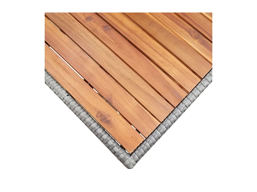 Table de jardin Gris 120x70x66 cm Bois d'acacia massif GHR19239