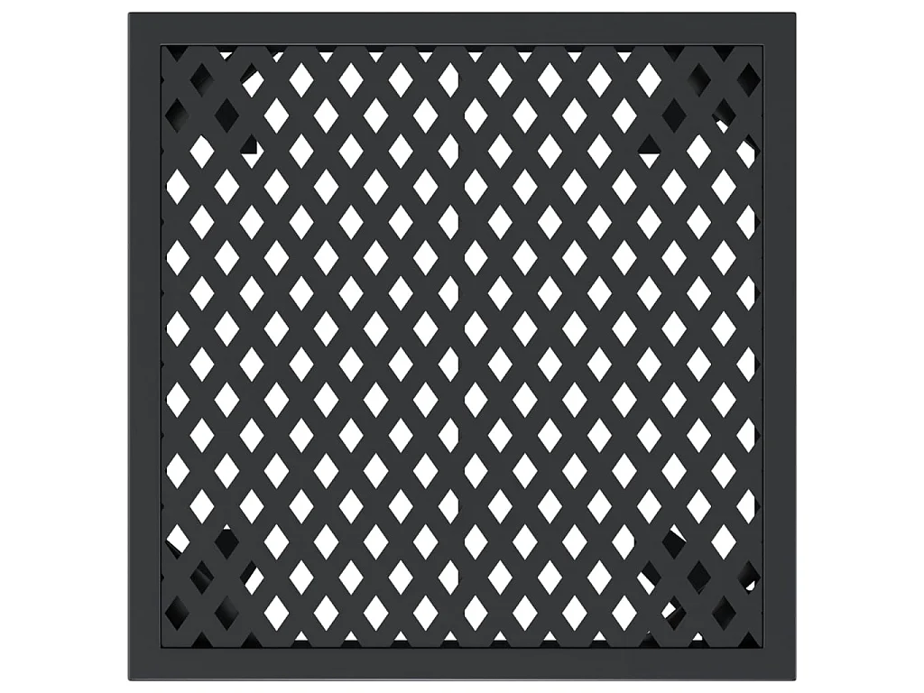 Table de jardin anthracite 50x50x72 cm acier GHR13535