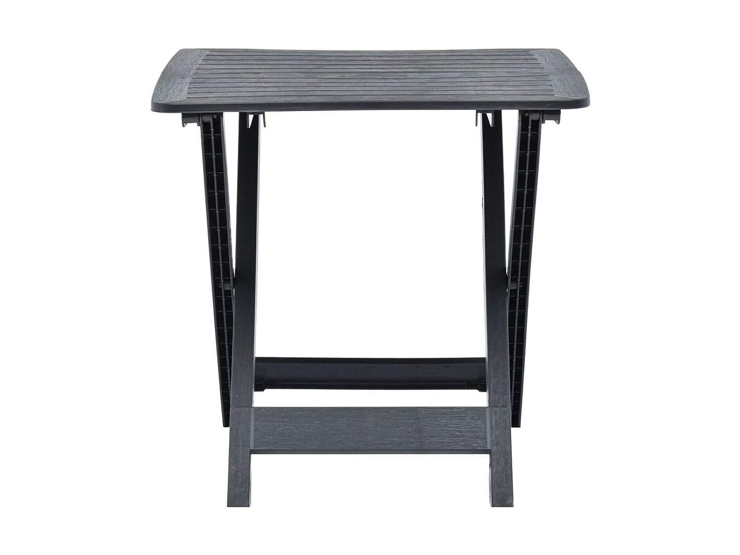 Table pliable de jardin  Anthracite 79x72x70 cm Plastique GHR40675