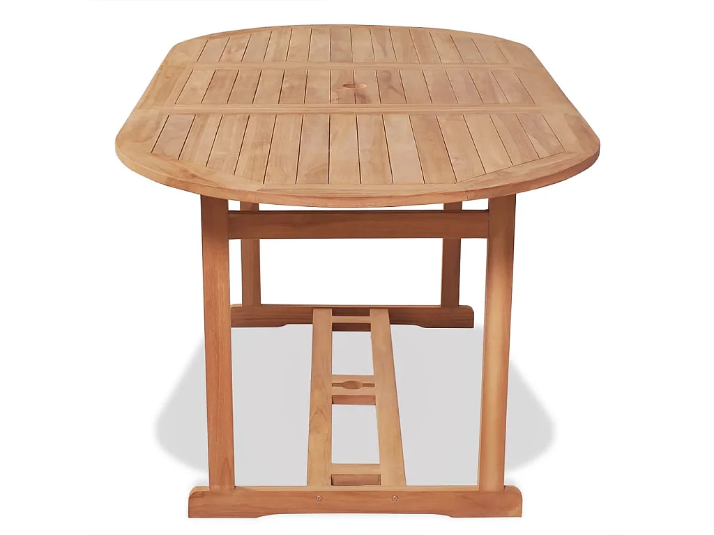 Mesa de jardim 180x90x75 cm madeira teca maciça PT654470