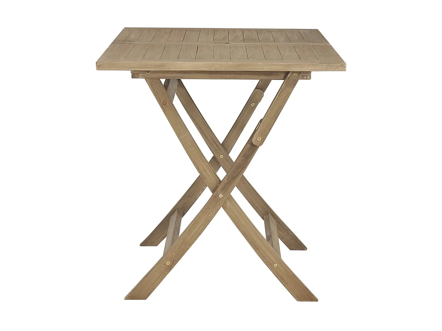 Table de jardin pliante gris 120x70x75 cm bois de teck solide GHR85301