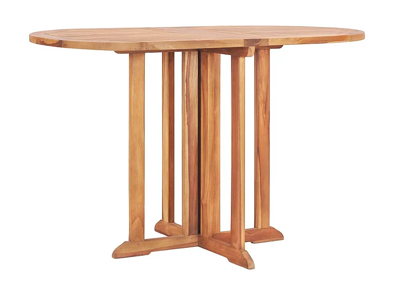 Table pliable de jardin papillon 120x70x75 cm Bois teck solide GHR70911