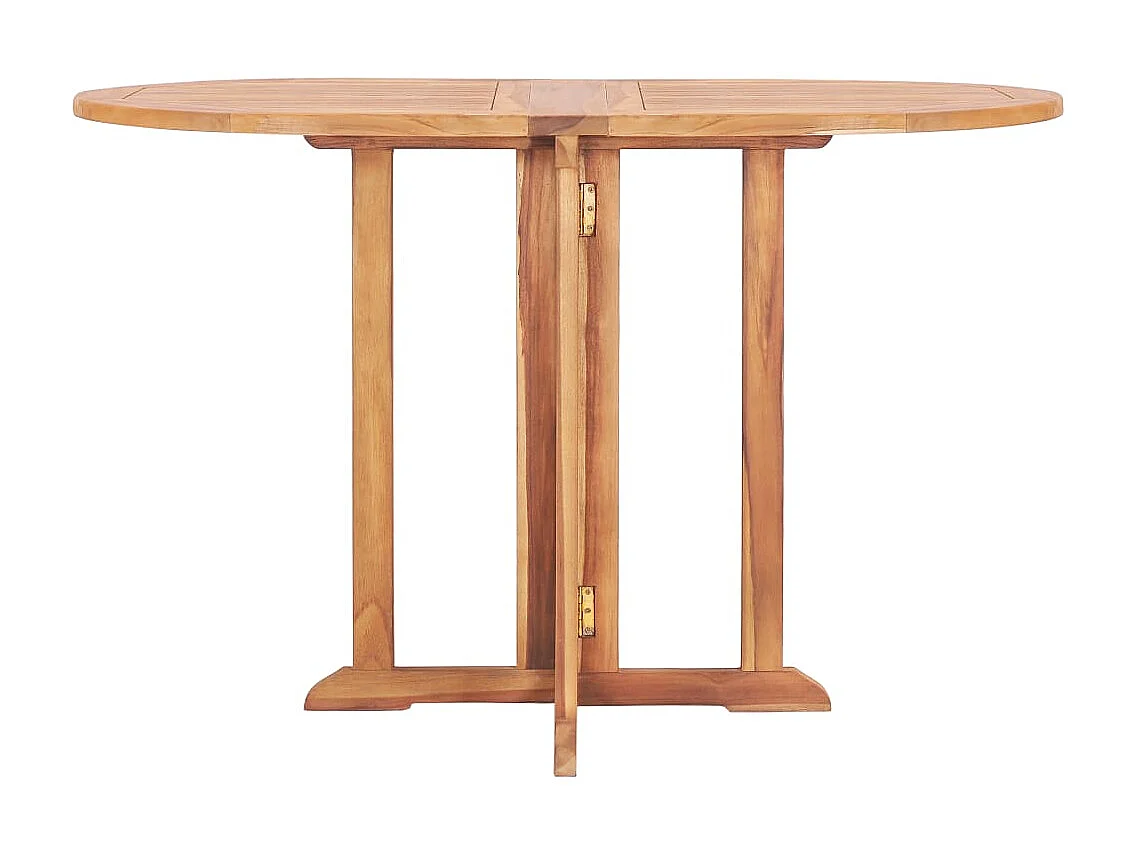 Table pliable de jardin papillon 120x70x75 cm Bois teck solide GHR70911