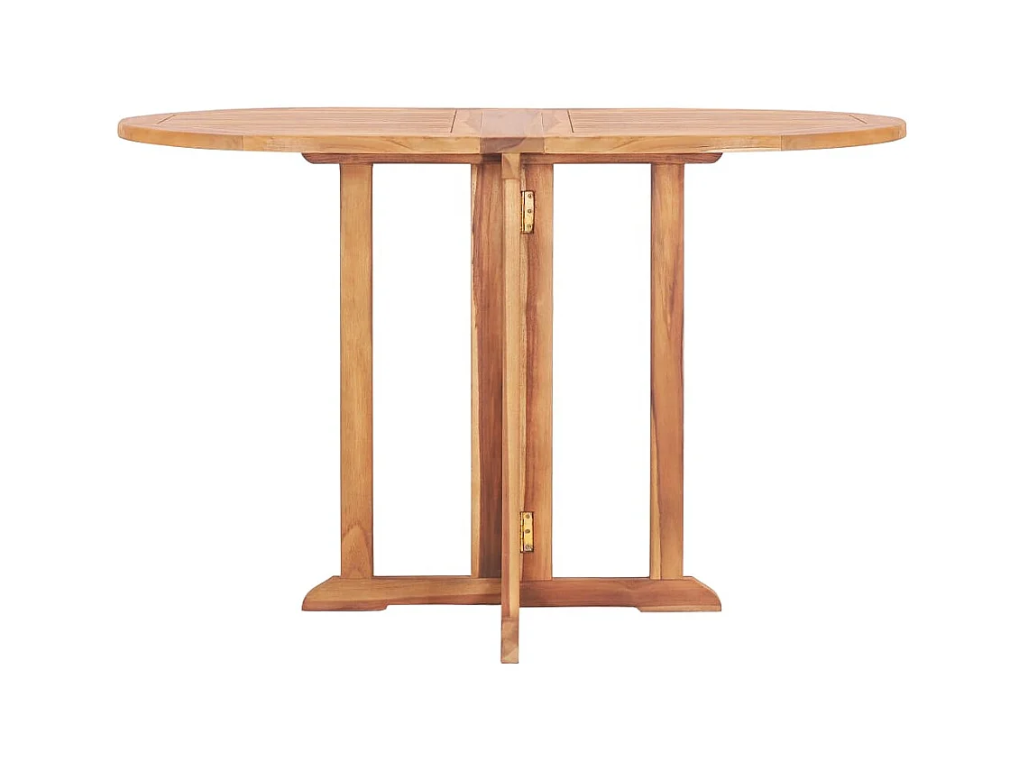 Table pliable de jardin papillon 120x70x75 cm Bois teck solide GHR70911