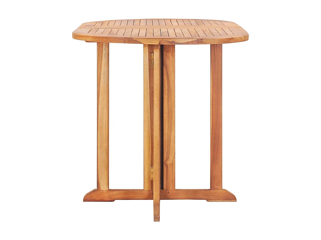 Table pliable de jardin papillon 120x70x75 cm Bois teck solide GHR70911