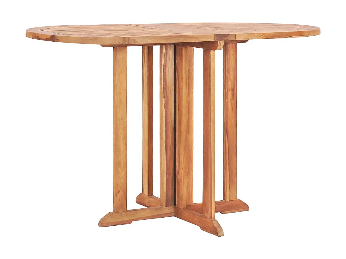 Table pliable de jardin papillon 120x70x75 cm Bois teck solide GHR70911