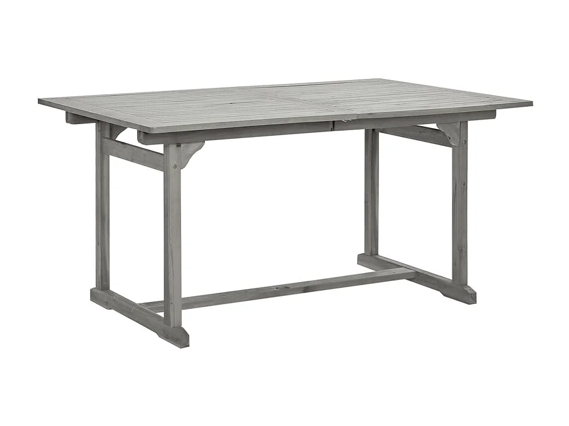 Table à manger de jardin (150-200)x100x75cm Bois d'acacia massif GHR50281