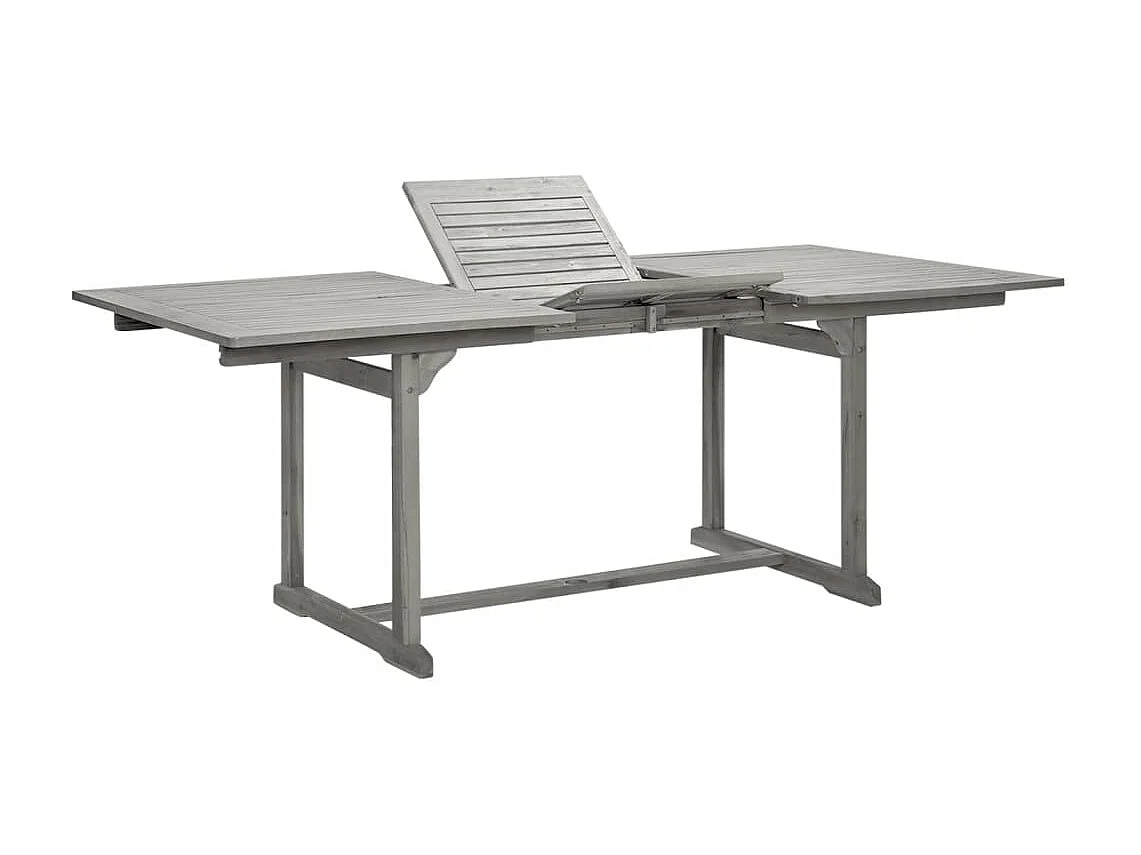 Mesa de jantar p/ jardim (150-200)x100x75 cm acácia maciça PT469905