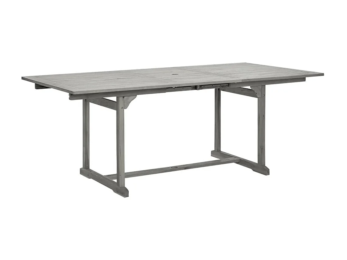 Mesa de jantar p/ jardim (150-200)x100x75 cm acácia maciça PT469905